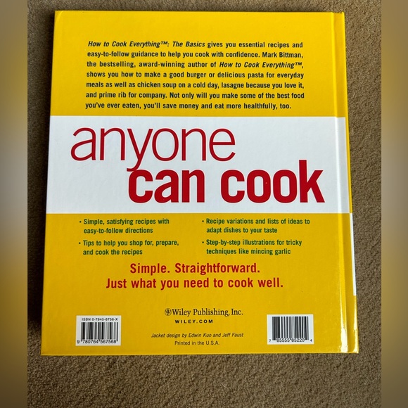 How to Cook Everything “The Basics Simple Reciprs Anyone Can Cook” Cookbook - Picture 2 of 4